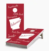 Arkansas State Pride Cornhole Game Set | Board &amp; Bags