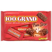 100 Grand Fun Size Chocolate Bar Bag-10 oz.-6/Case