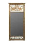 19th Century Federal Gilt & Eglomise Wall Mirror — White Barn Antiques