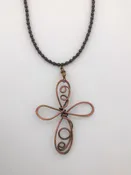 Copper Cross Necklace - 3103