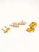 Anouk 18K Gold Non-Tarnish Earring Set