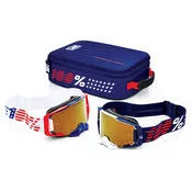 100% Dual Armega Patriot Pro Goggle Pack