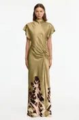Acler Beckford Maxi Dress in Dusk Bulbs