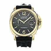 Panerai PAM 140 Yellow Gold Luminor Marina Carbon Dial 44 mm. New 2014