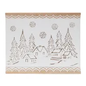 Christmas Wall Art 19"L x 16"H Wood/MDF