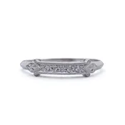 14k Art Déco Reproduction Wedding Band #L3449
