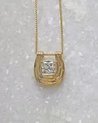Art Deco Inspired Diamond Pendant