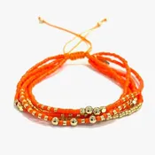 5 Strand Bracelet Orange