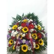 B-11: Jewel Toned Sympathy Basket by Mr Bokay Florist