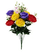 #61058MS – Ball Dahlia/Ranunuculus/Orchid Bush x18 {Multi Spring}
