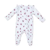 Alyssa Floral - 2 Way Ruffle Sleeve Zipper Footie