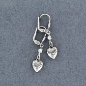 1012-STM-SP Rhinestone Tiny Heart Earring
