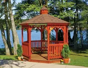 10′ Octagon Wood Gazebo