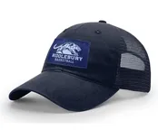 Middlebury Panthers Basketball Trucker Hat (111-Navy/Navy)