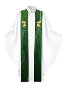 Angel Printed Stole Christmas Mosaic
