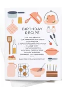 Birthday Recipe Greeting Card
