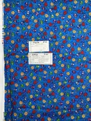 011626-F-W Yarn balls on blue; Cotton; 1 7/8 yds x 42" — FabMo