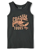 Boys Graphic Tank Top - Blue