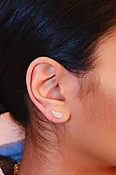 Angels Like You Sterling Silver Stud Earrings