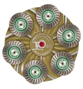 Hexplateâ„¢ 15" Plate with SuperClutchâ„¢ 6 Diamond Cups HEX17CUPCLT