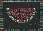 Slice of Watermelon Note Card # BBL03