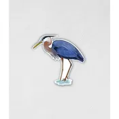 Blue Heron Vinyl Sticker