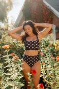 Retro Dot Scoop Bralette