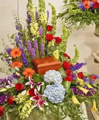 Vivid Euro Garden Memorial Urn Display