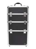 2-Piece Aluminum Beauty Case - Black
