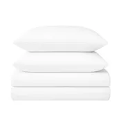 100% Cotton Duvet Cover Set, White - Classic Hotel Collection