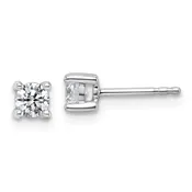 0.50ctw Lab-Grown Diamond 4-Prong Studs | 14K White Gold