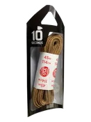 10 Seconds® 1075 Narrow Flat Tubular Sneaker Laces | Dark Tan