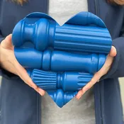 Reclaimed Piano Spindle Hearts