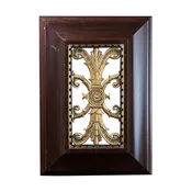 Bronze and Wood Top Panel from the Elevator at InterContinental Hotel, Chicago