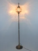 Turkish Mosaic Floor Lamp, Mid Century Floor Lamp, Vintage Standing Lamp