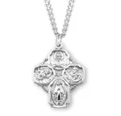 4 Way Cross Large Sterling Silver Pendant