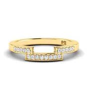 0.15 CT Round Cut Lab Grown Diamonds - Wedding Band
