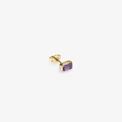 14Kt Gold Amethyst Earring