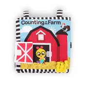 Baby Einstein Farm Explorers Counting at the Farm Soft Activity Book, Multisensory Ages 0+ Months