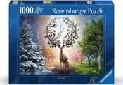 1000pc Deer at Day and Night