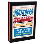 1957 Topps Baseball Complete Set Break, PSA Graded