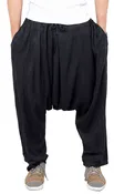 Black Moroccan Man Pants - Treasure of Morocco