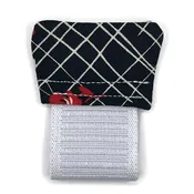 EMON-NUKI Black Red Flora Geometric