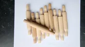 5″ Miniature Wood Rolling Pin – 10 pieces