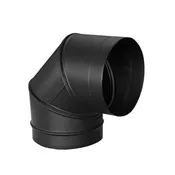 10" DuraBlack 90 Degree Black Elbow - 10DBK-E90