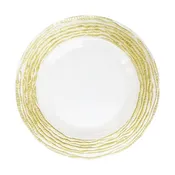 Arizona Gold & Clear Glass Charger Plates 4-Piece Set 13"D