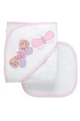 3 Marthas Infant Hooded Towel & Wash Cloth with Applique