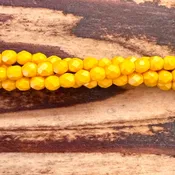 1-03-29353 - Czech Fire Polish Beads, Powdery Sunflower, 3mm | Strand