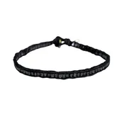 18K Gold Black Diamond Tube Bead Bracelet
