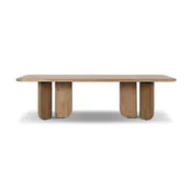 Baloro Dining Table 108" - Warm Oak Thick Veneer